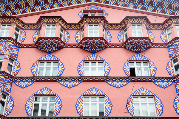 Detail of Cooperative Bank facade, Ljubljana by Anonymous