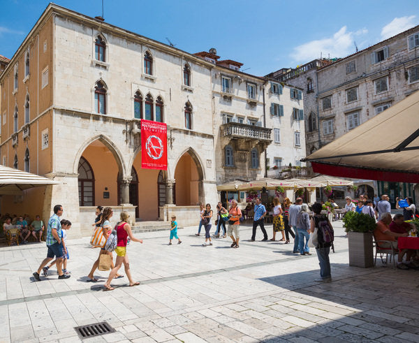 Detail of People's Square, Split, Croatia by Anonymous