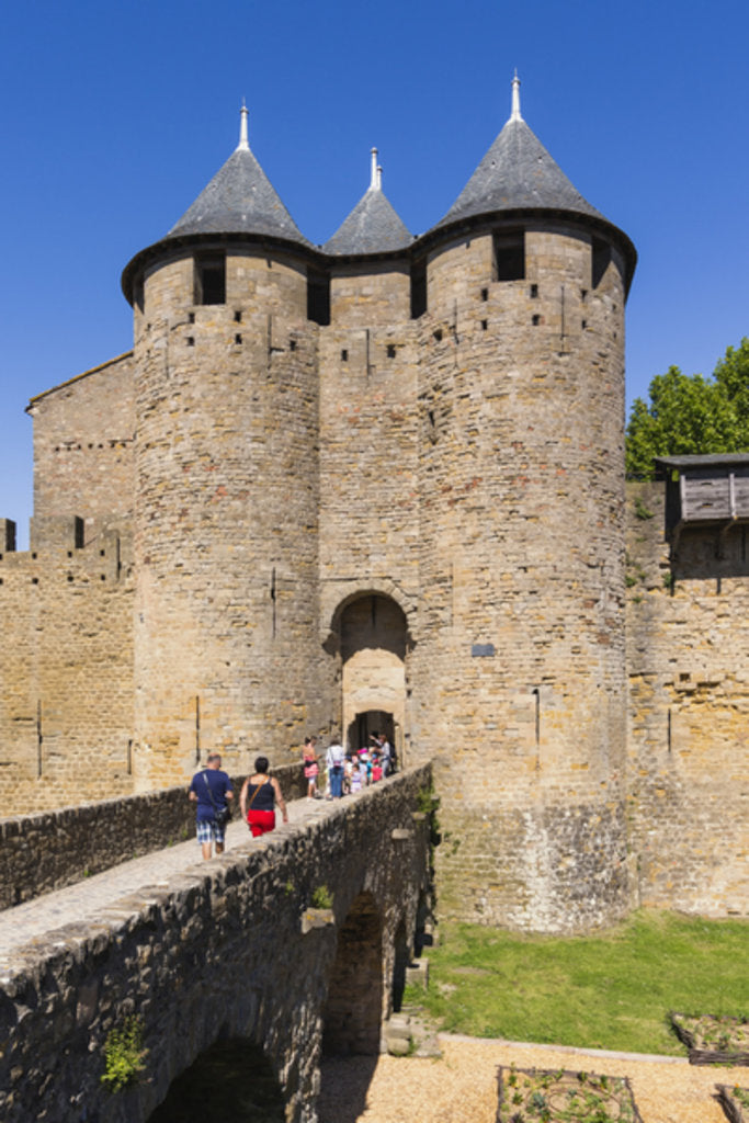 Detail of Carcassonne, France. Le Chateau by Anonymous