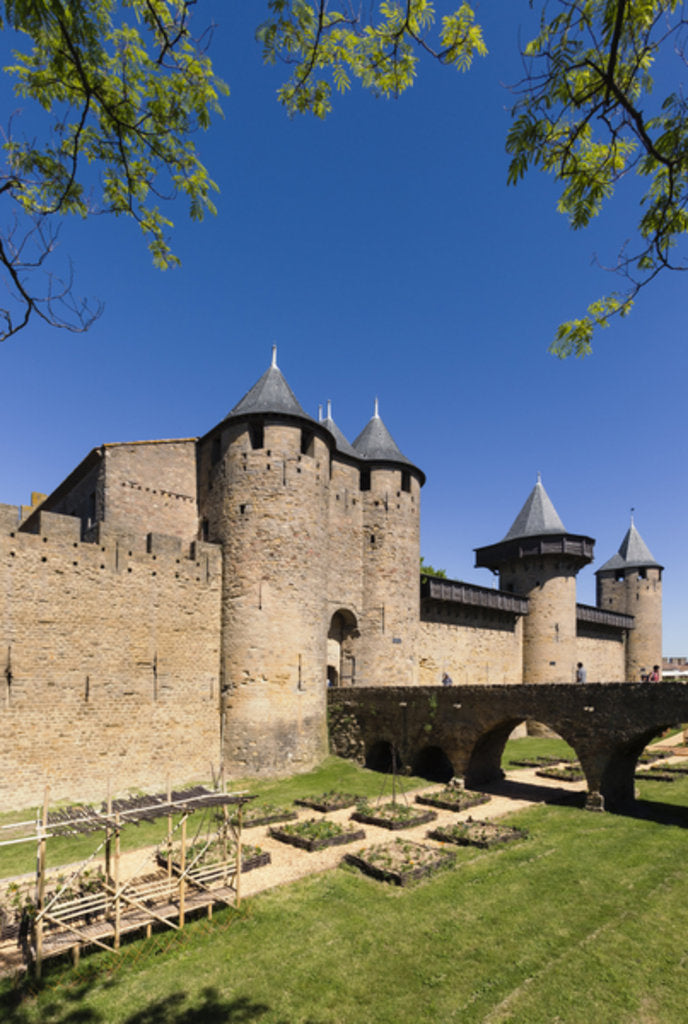 Detail of Carcassonne, France. Le Chateau by Anonymous