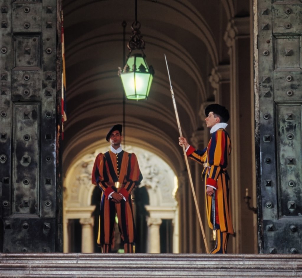 Detail of Swiss Guards by Anonymous