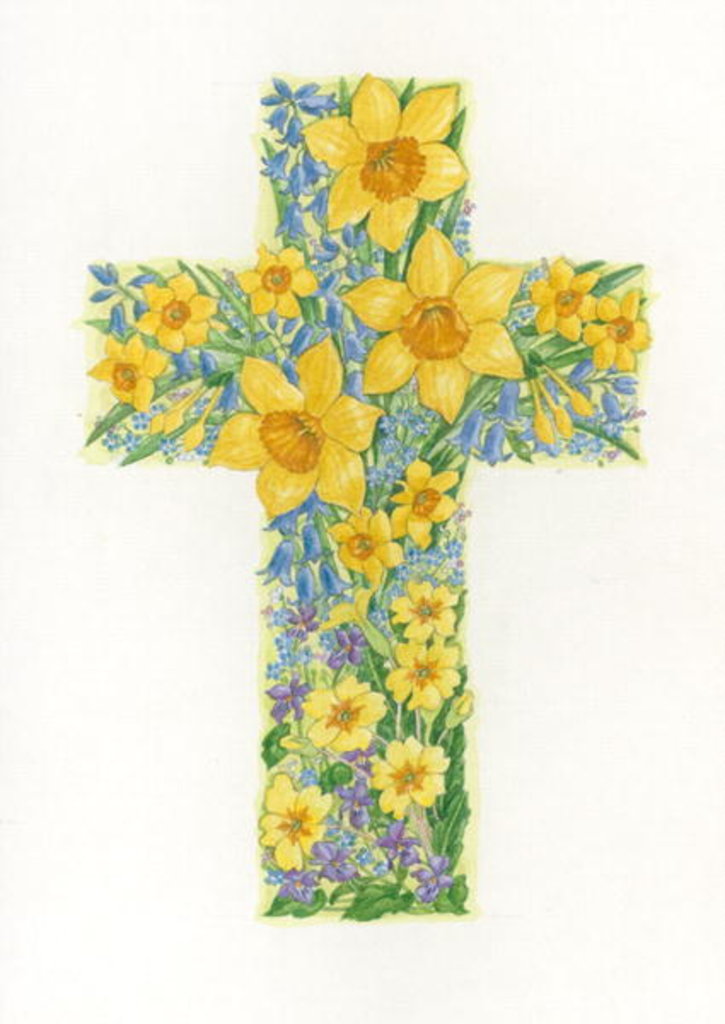 Detail of Floral Cross II, 2000 by Linda Benton