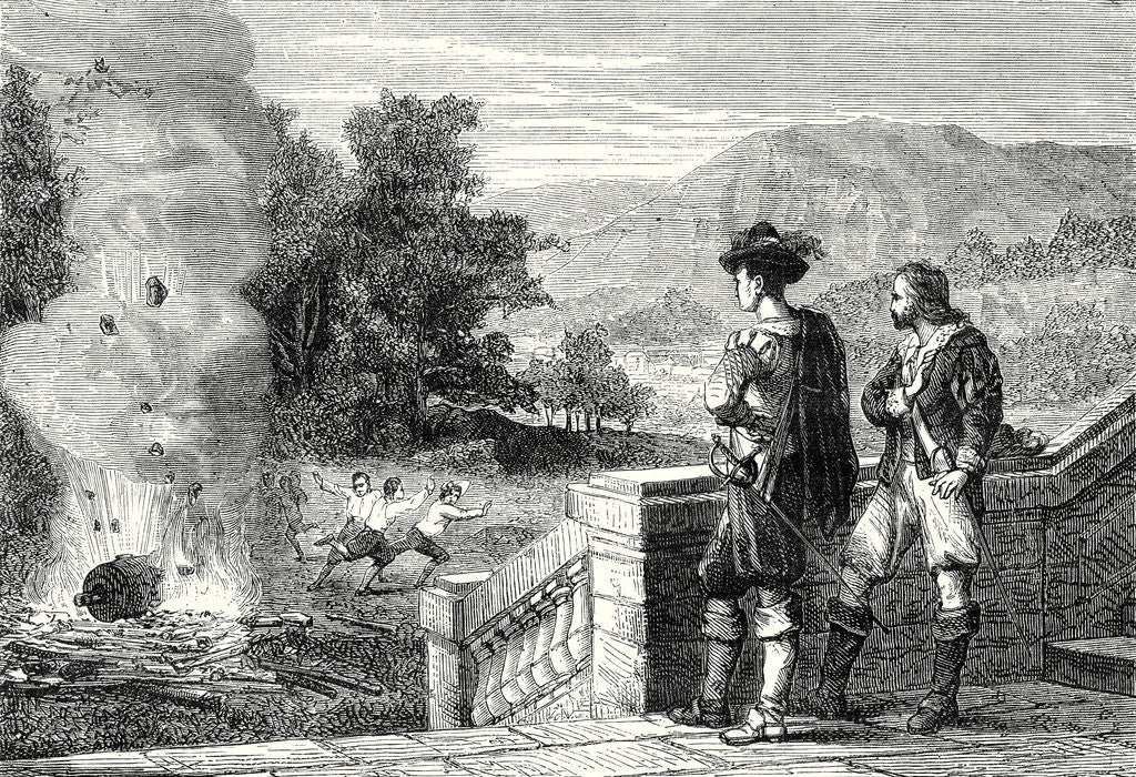 Detail of The Marquis of Worcester Lets a Cannon Burst by the Effect of Water Vapor by Anonymous