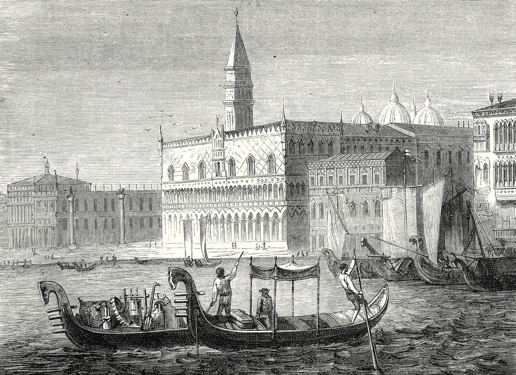 Detail of Arrival of Denis Papin in Venice by Anonymous