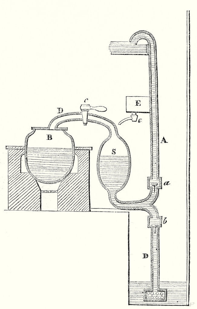 Detail of Cross Section of the Steam Engine of Savery by Anonymous