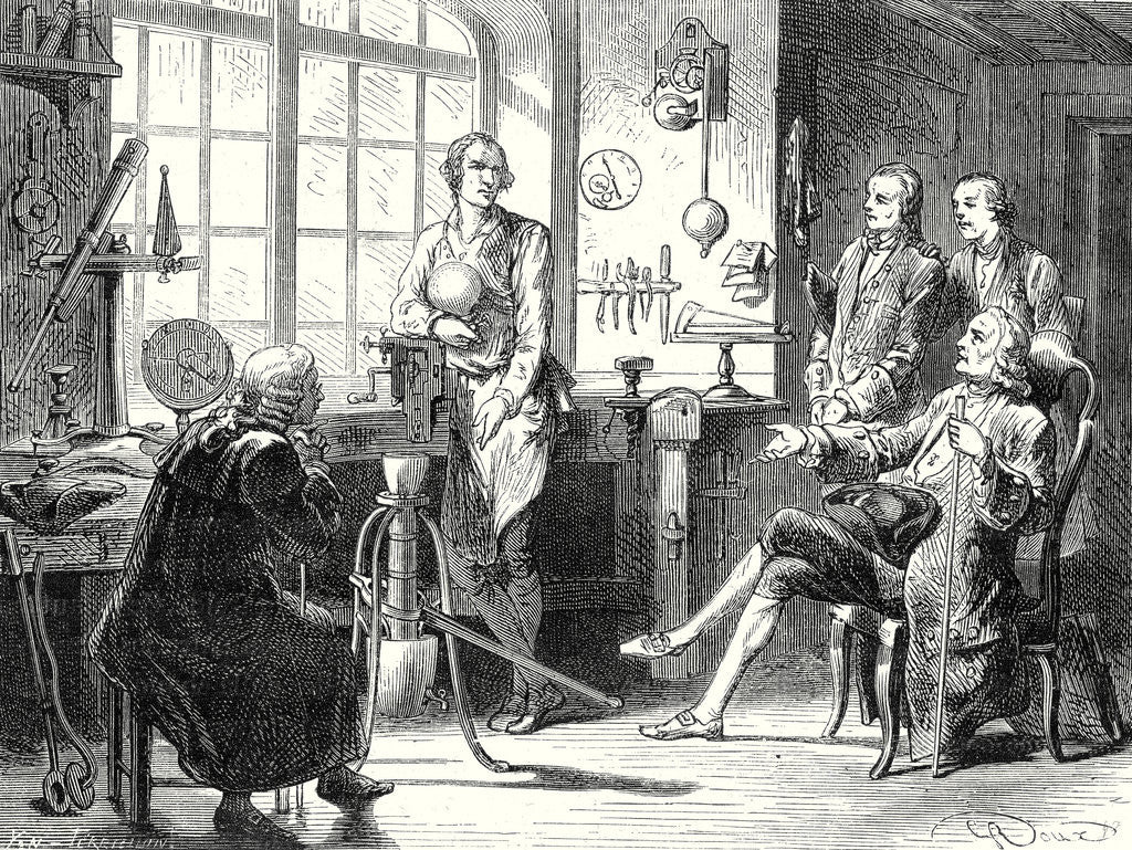 Detail of James Watt in His Small Workshop in Glasgow by Anonymous