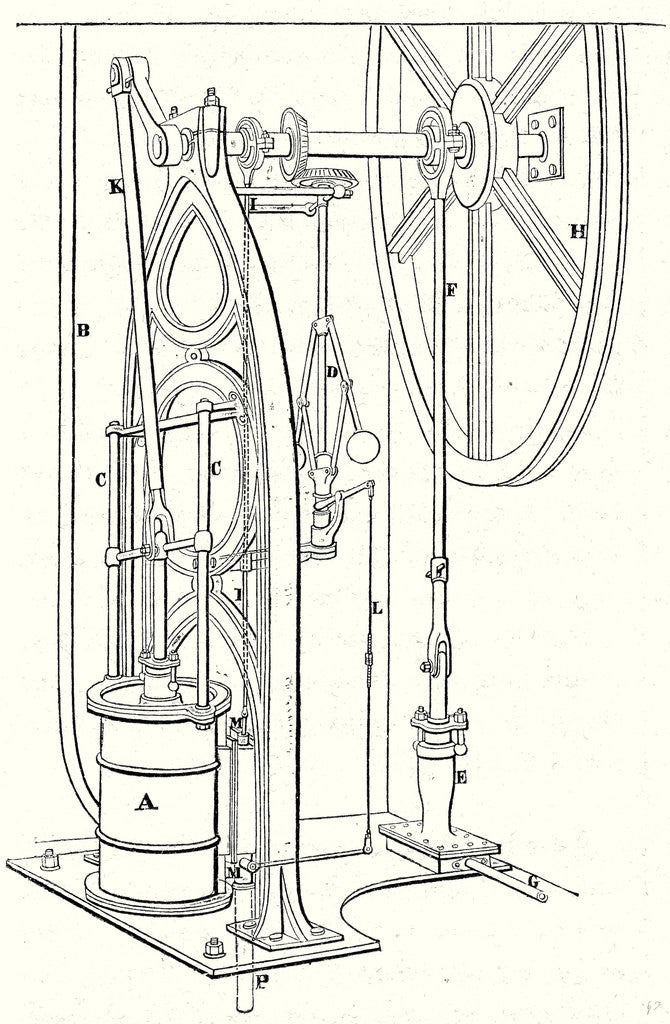 Detail of Machine Without Condenser or Low Pressure Machine by Anonymous