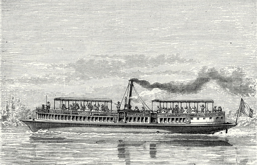 Detail of Steamboat Intended to Serve As a Ferry Service on the Seine During the Exposition 1867 (Propeller Model) by Anonymous