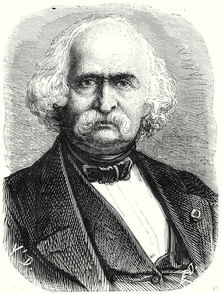 Detail of Auguste Perdonnet Director of the Central School of Arts and Manufacturing Between 1862 and 1867 by Anonymous