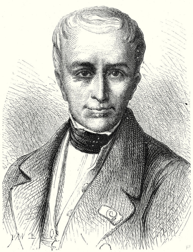 Detail of Pierre Simons Creator of the Belgian Railways by Anonymous