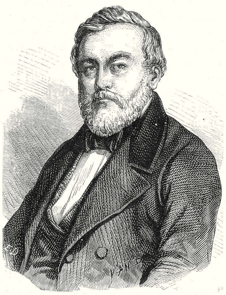 Detail of Charles Etzel Creator of the Railways of Wurtemberg by Anonymous