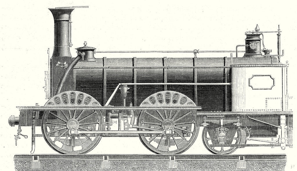 Detail of Mixed-Traffic Locomotive by Anonymous