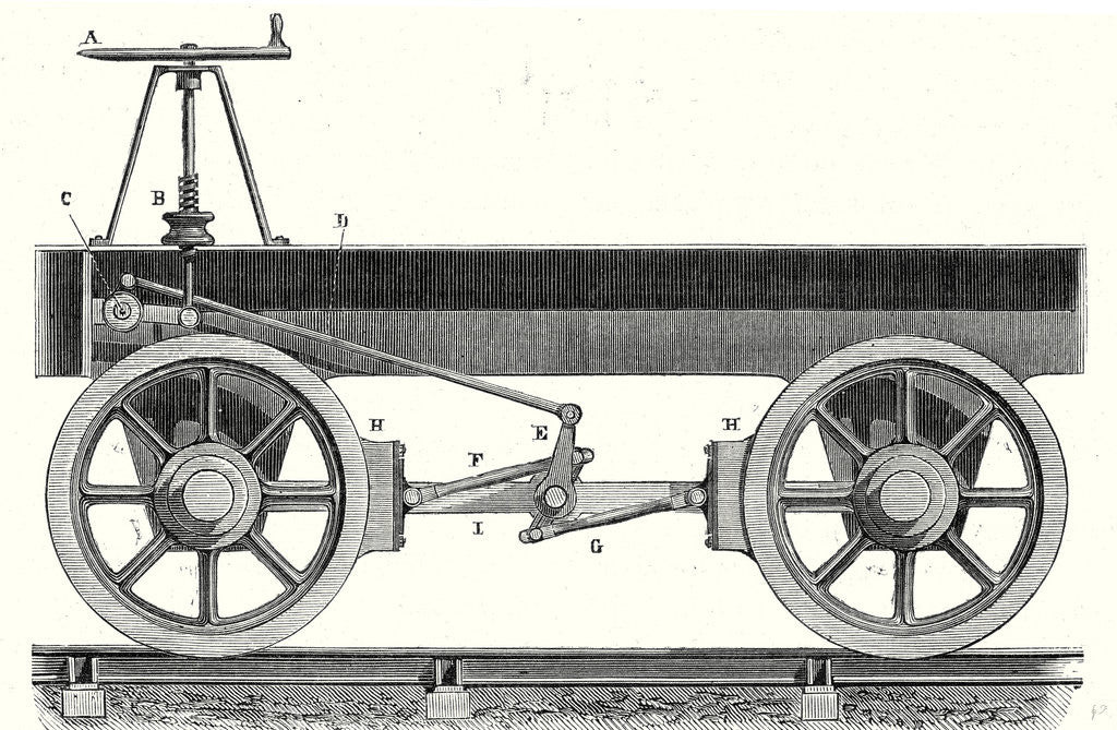 Detail of Brake of a Wagon by Anonymous
