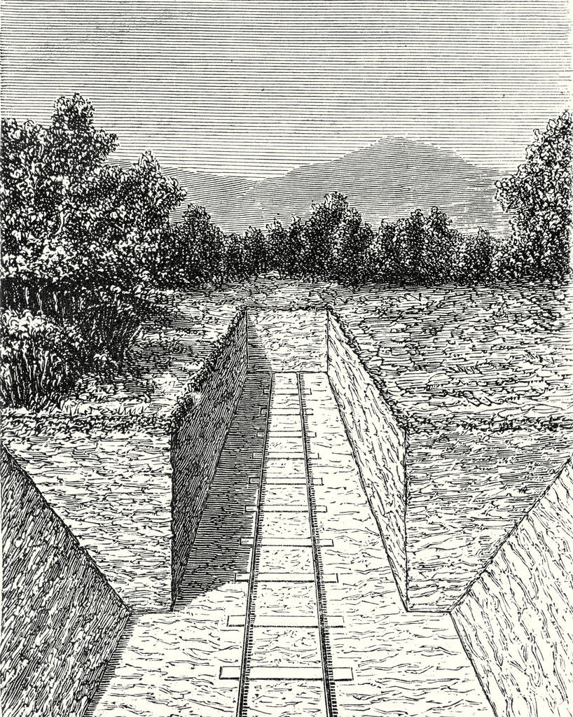 Detail of Railway Trench by Anonymous
