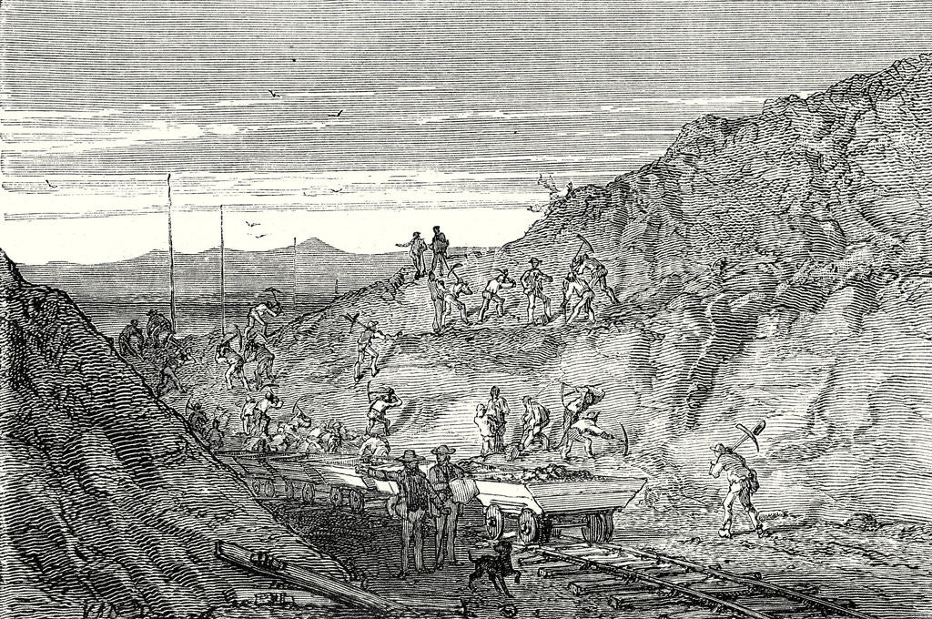 Detail of The Creation of a Deep Trench by Anonymous