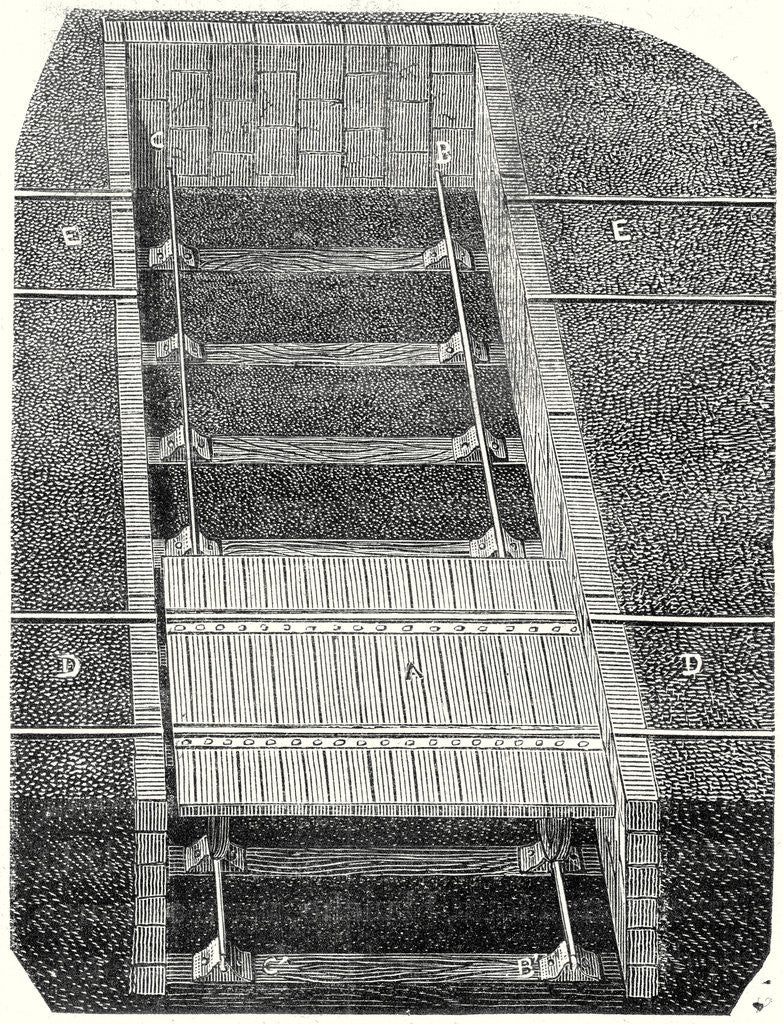 Detail of A Cart and Ditch to Change the Railway Tracks by Anonymous