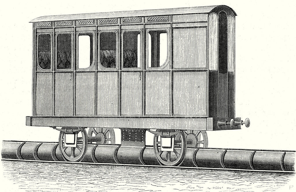 Detail of Main Wagon of the Atmospheric Railway of Saint-Germain Taken Out of Service in 1859 by Anonymous