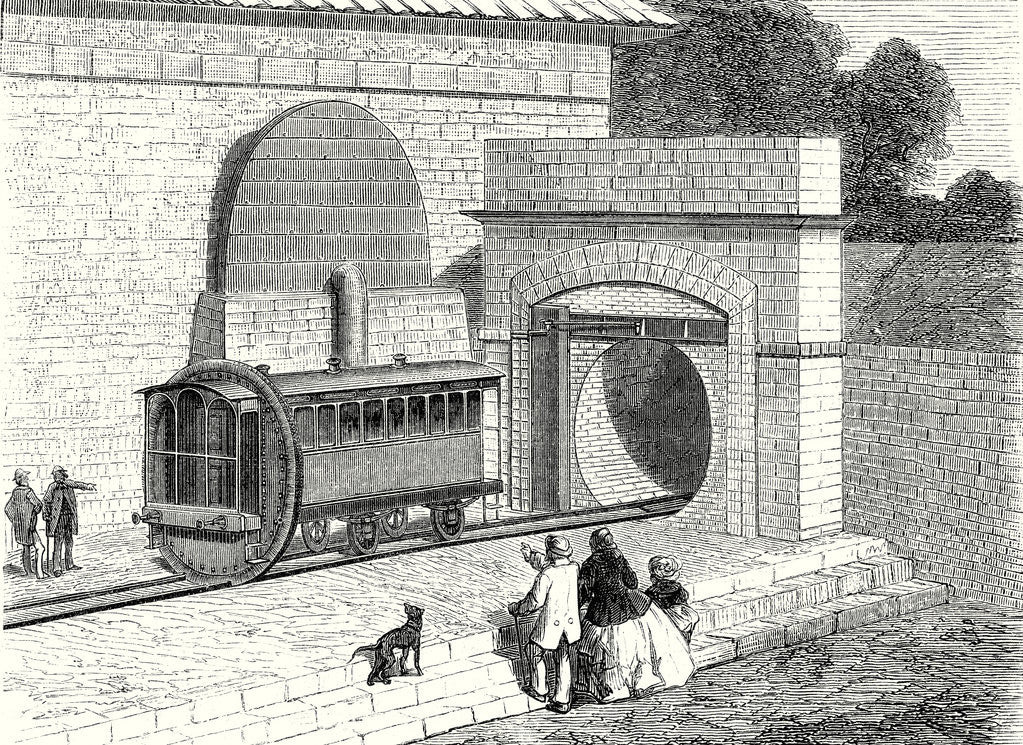 Detail of Entrance of the Atmospheric London to Sydenham Railway Established in 1865 by Anonymous
