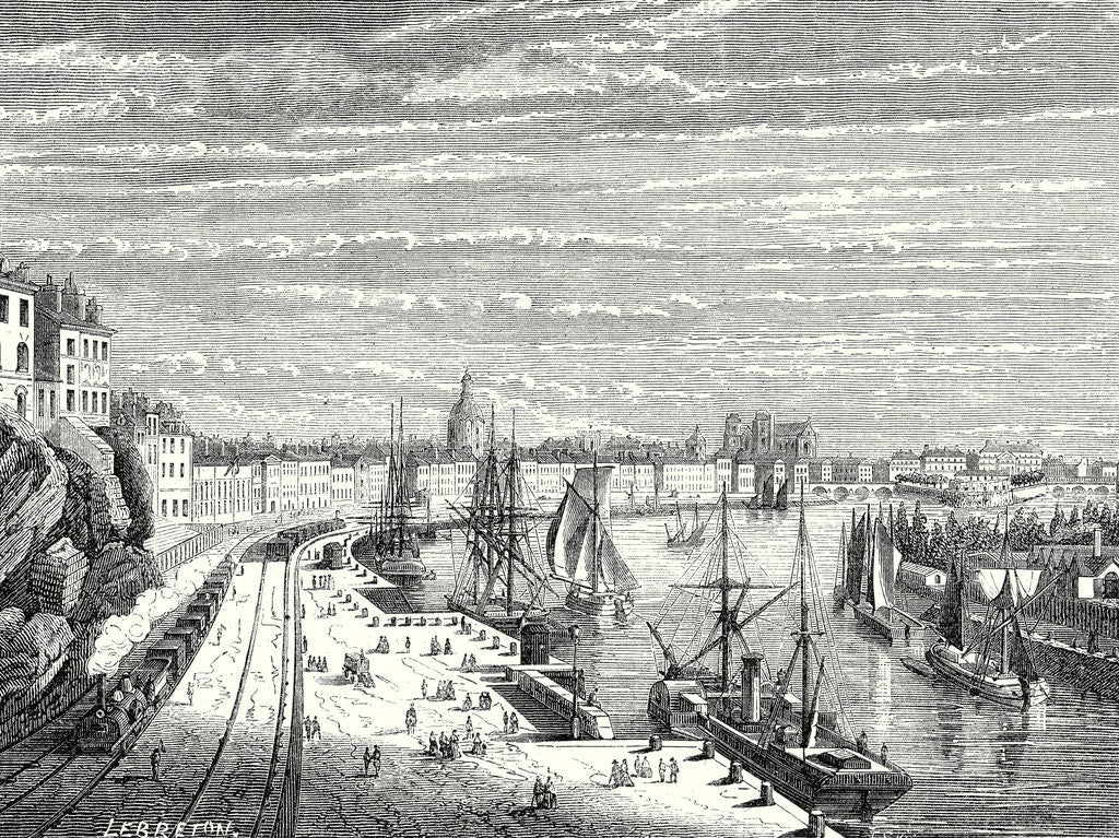 Detail of A Railway in Nantes by Anonymous