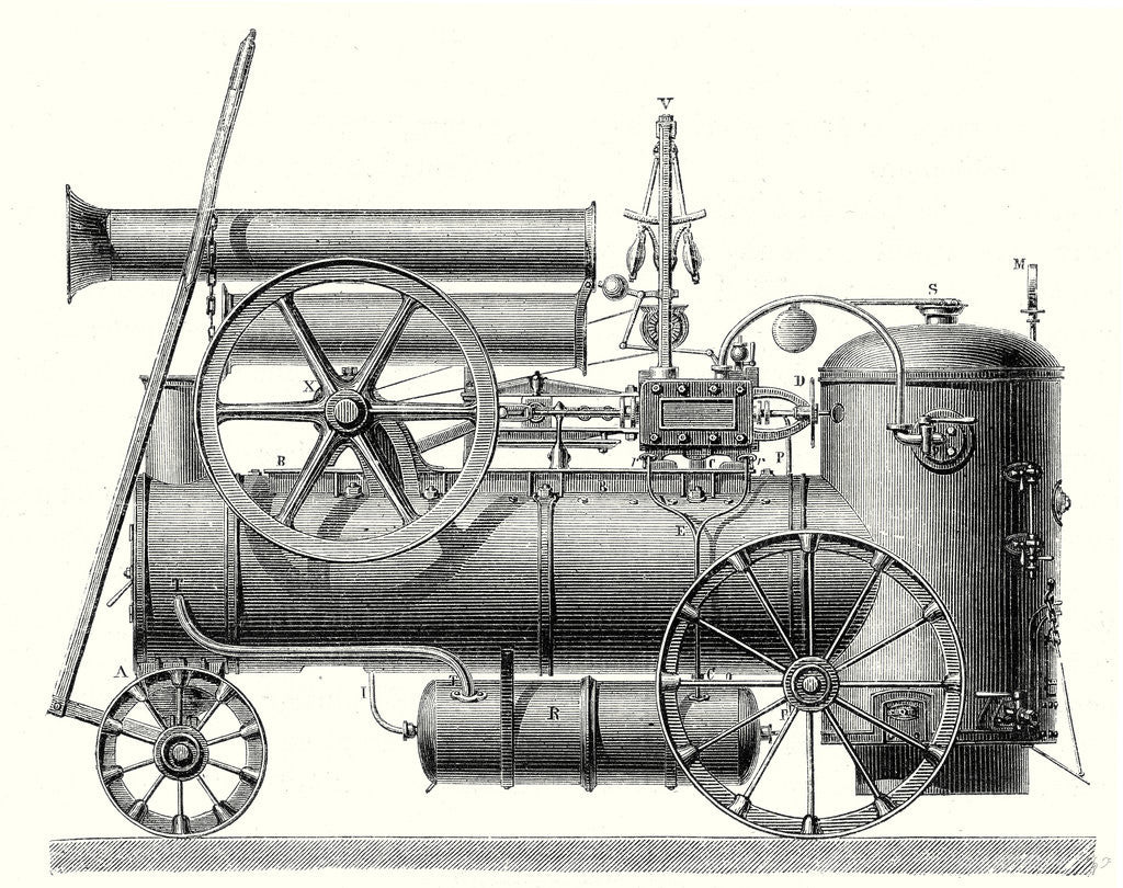 Detail of Mm. Cail and Company's Traction Engine by Anonymous