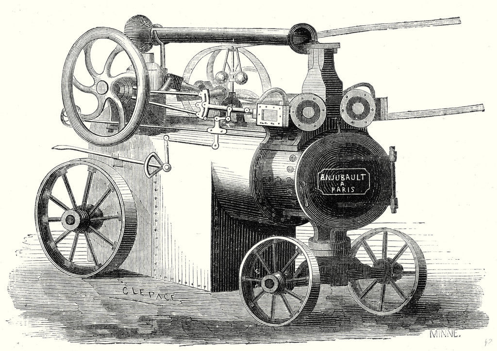 Detail of M. Anjubault's Traction Engine by Anonymous