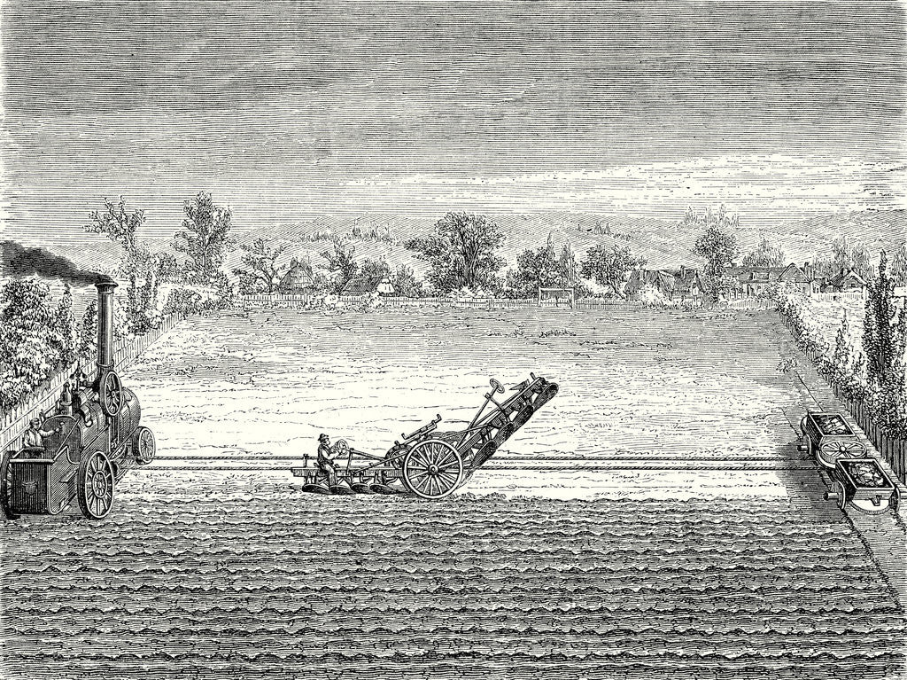 Detail of Steam Ploughing by Anonymous