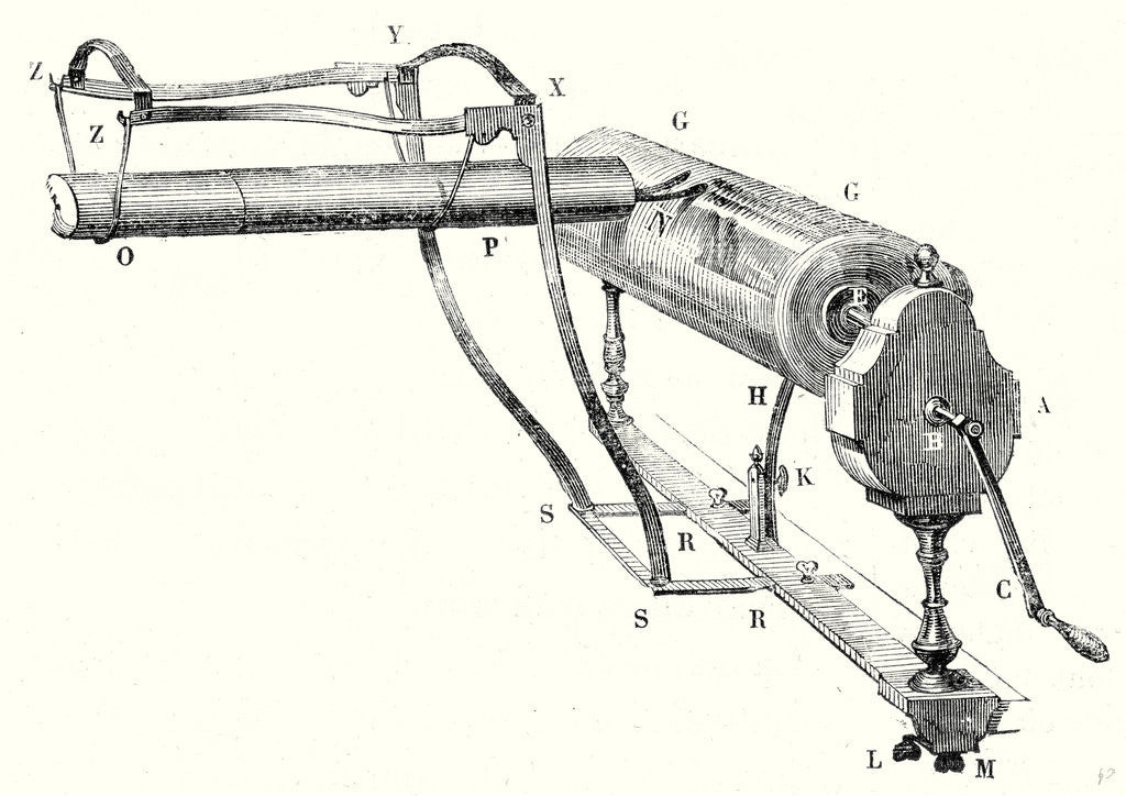 Detail of English Electric Machine Built (1750) by Anonymous