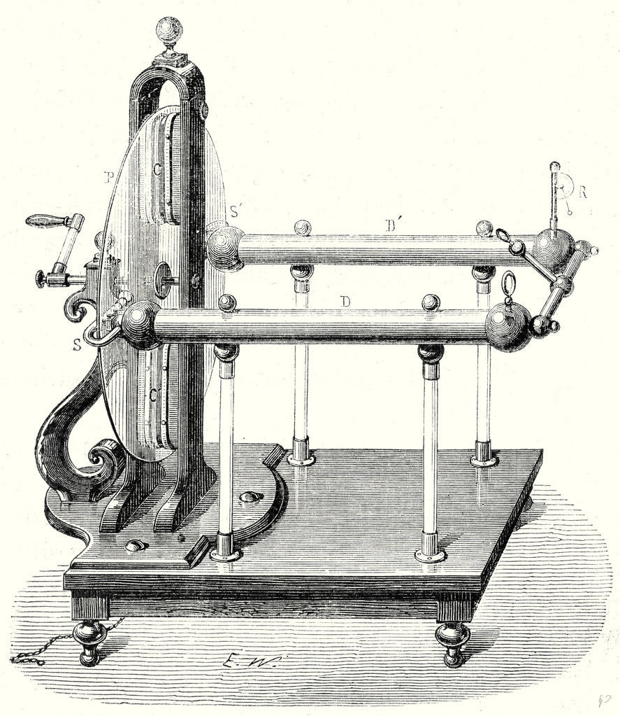 Detail of The Modern Electric Machine by Anonymous