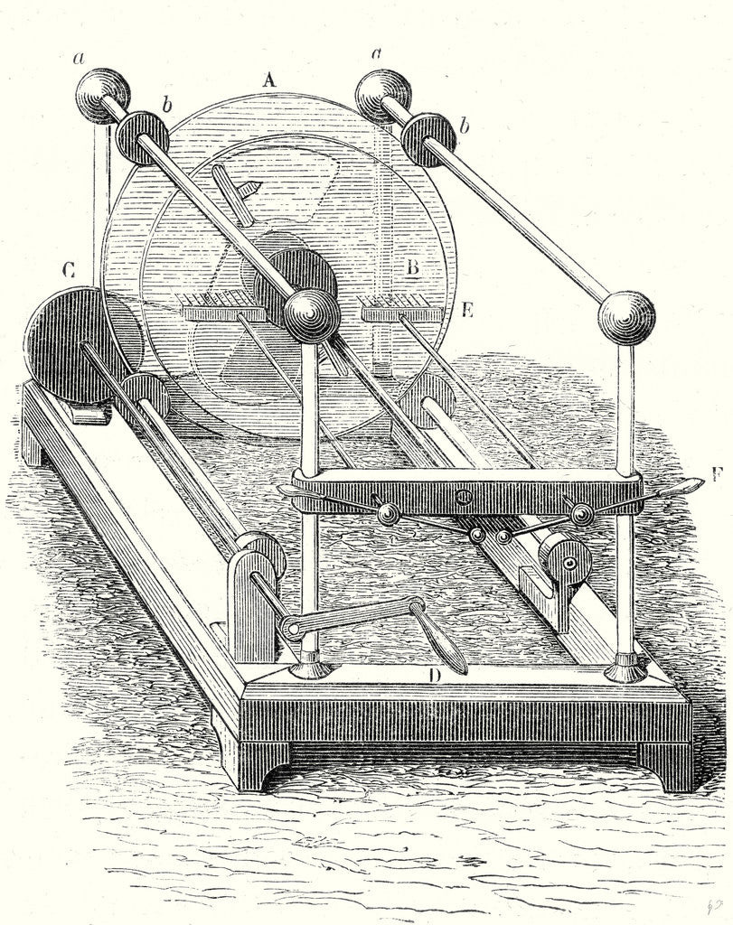 Detail of Holtz's Electric Machine by Anonymous