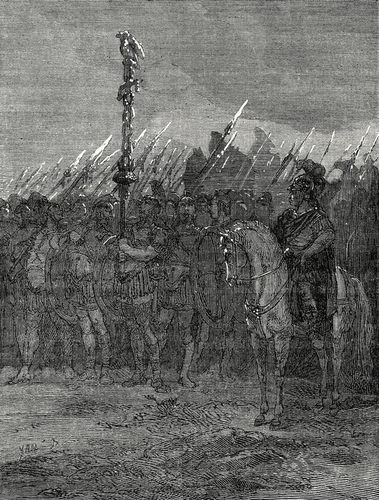 Detail of The Spearheads of the Army of Caesar Sparkle in the Wake of a Storm by Anonymous