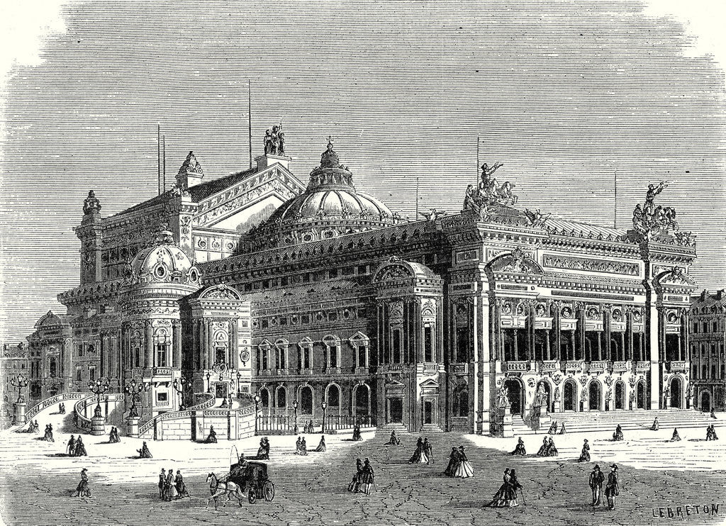 Detail of The New Opera in Paris and Its Lightning Rods by Anonymous