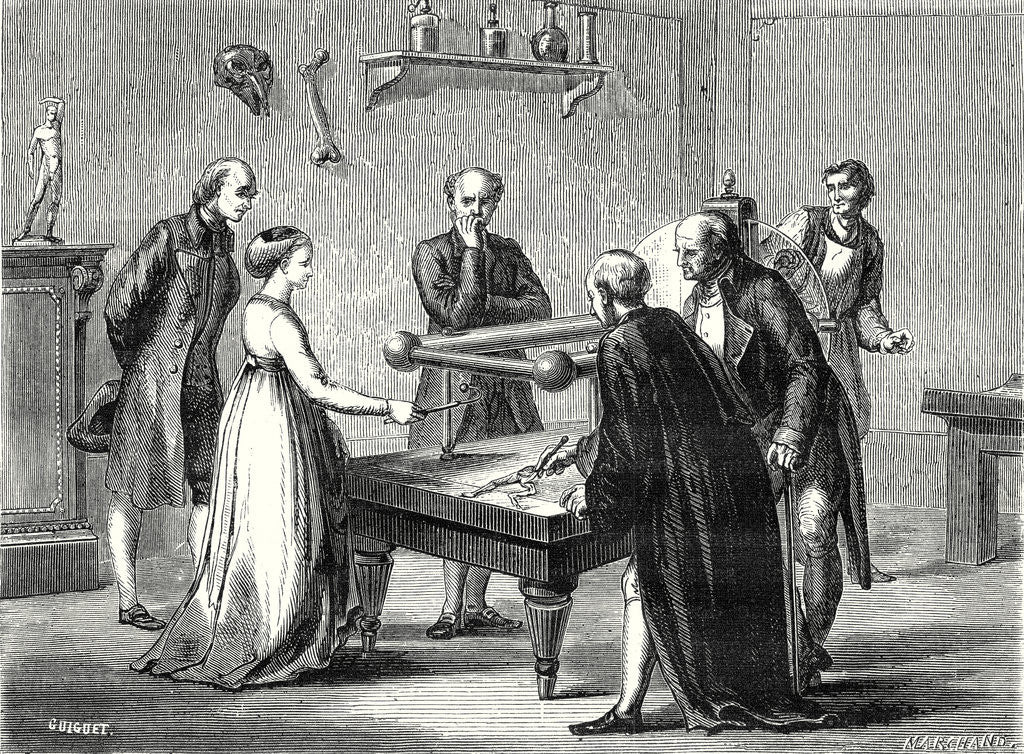 Detail of Galvani a Professor at Bologna Discovers in 1780 the Irritability of the Muscles of a Frog to Electricity by Anonymous