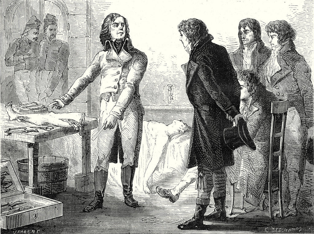 Detail of Larrey Causes by Galvanism Muscle Contractions in a Recently Amputated Leg by Anonymous