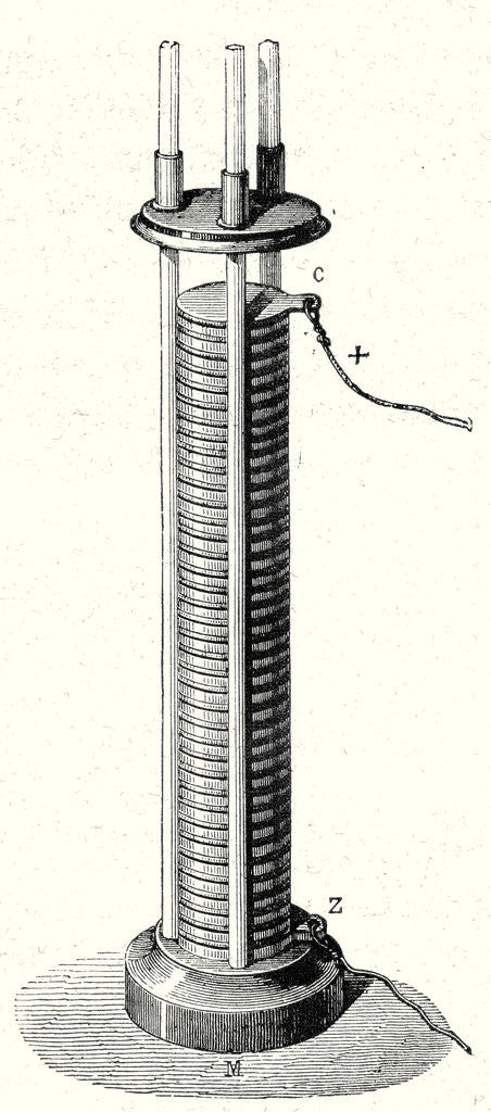 Detail of Column Battery by Anonymous