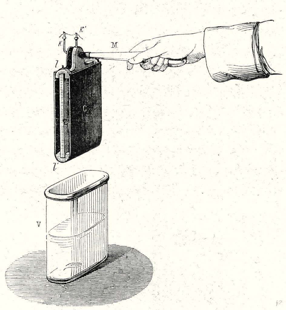 Detail of Activating a Part of the Battery of Wollaston by Anonymous
