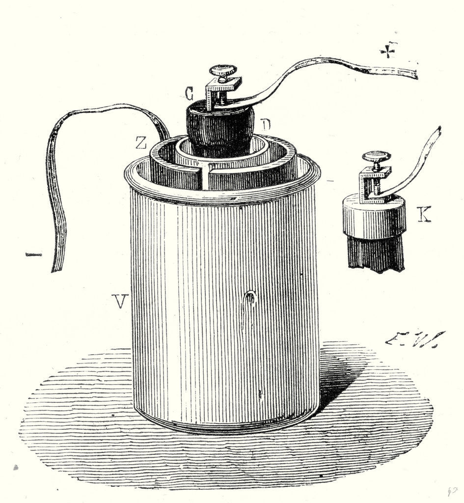 Detail of Part of Bunsen's Battery by Anonymous