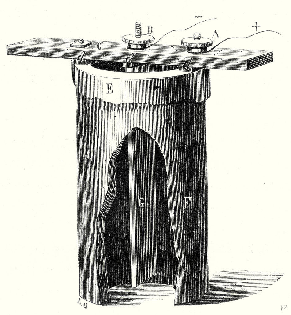 Detail of Salt Water Battery of M. Duchemin by Anonymous