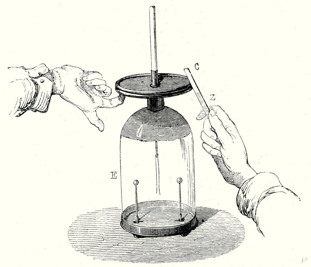 Detail of Volta's Fundemental Experiment by Anonymous