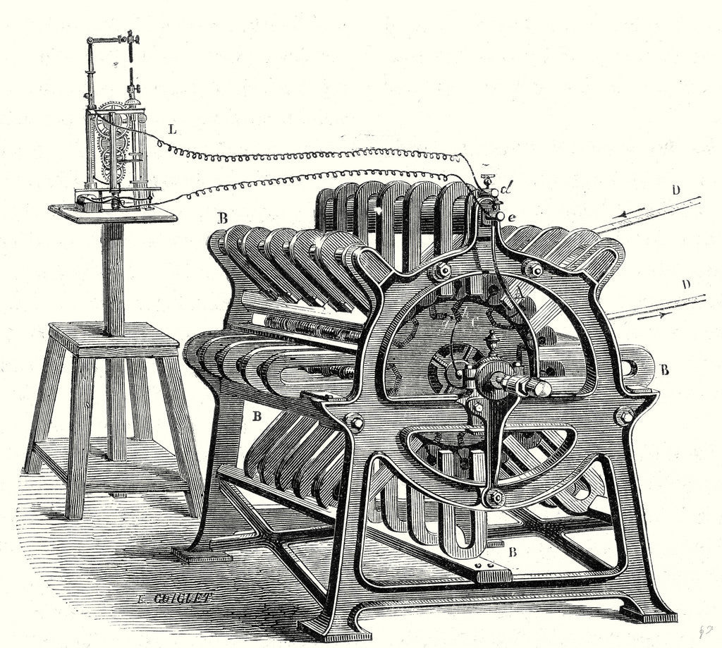 Detail of Magneto-Electric Machine from the Alliance Company by Anonymous