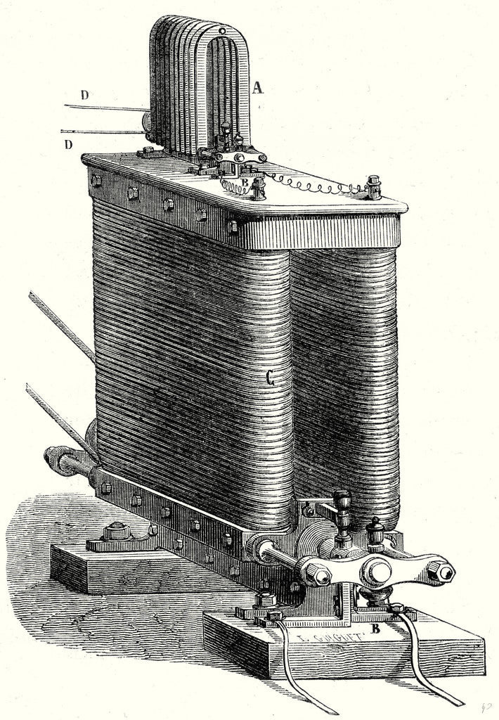 Detail of Wilde's Magneto-Electric Machine by Anonymous