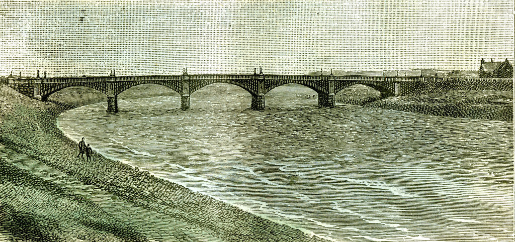 Detail of Aberdeen UK Victoria Bridge Across the Dee 1885 by Anonymous