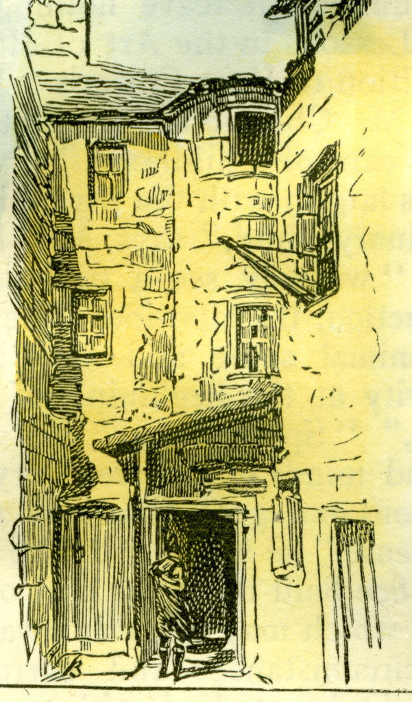 Detail of Aberdeen in the Ship Row 1885 UK by Anonymous