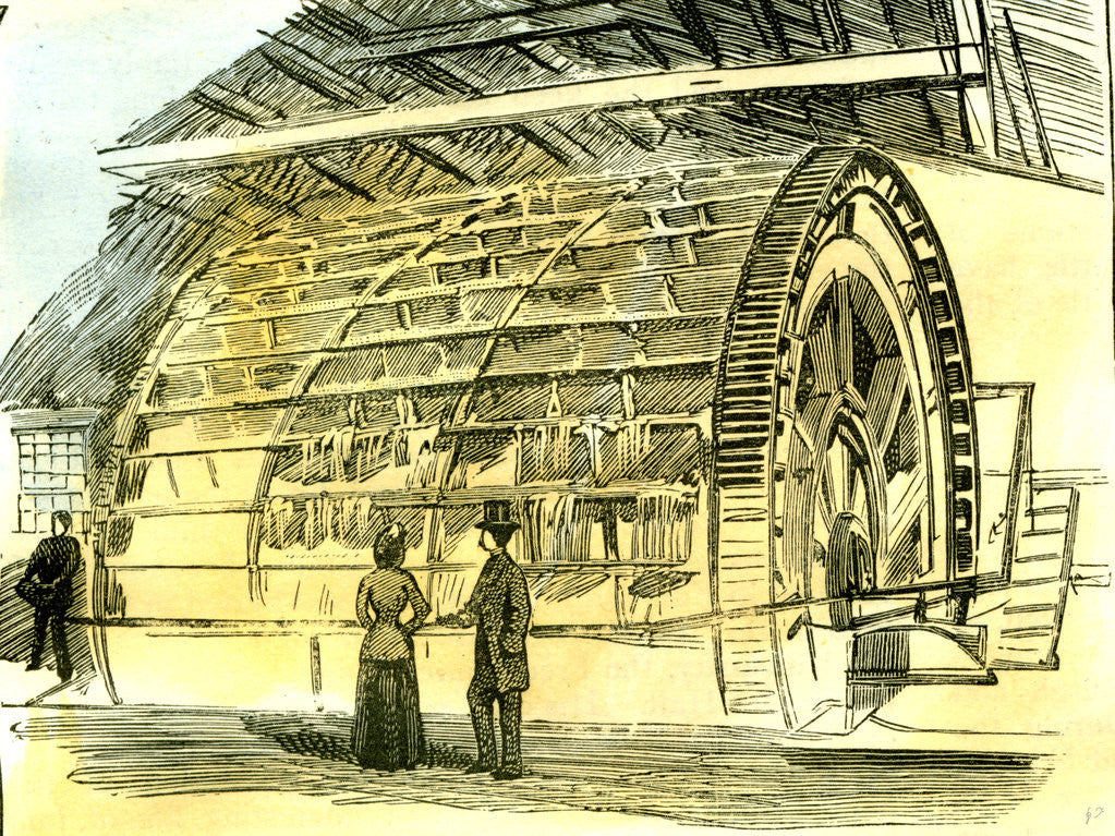 Detail of Aberdeen Water-Wheel at the Granholm Tweed Mills 1885 UK by Anonymous