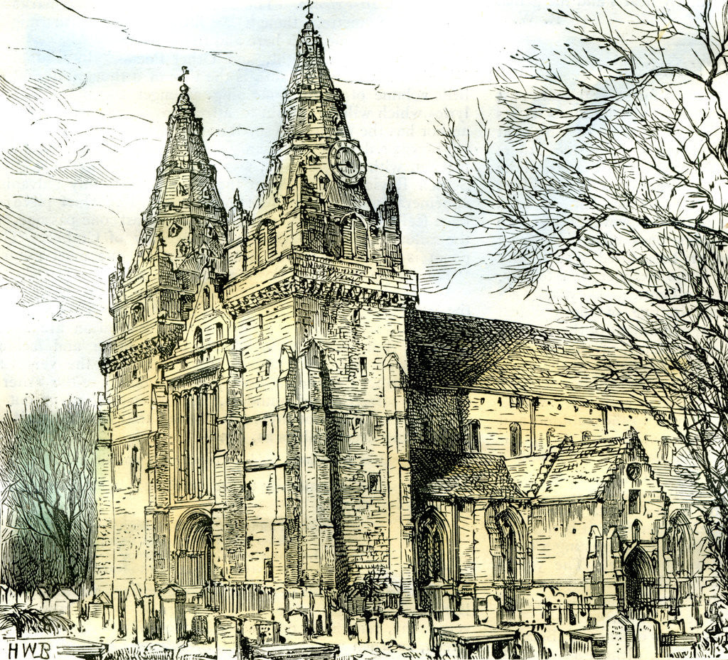 Detail of Aberdeen Old Machar Cathedral 1885 UK by Anonymous