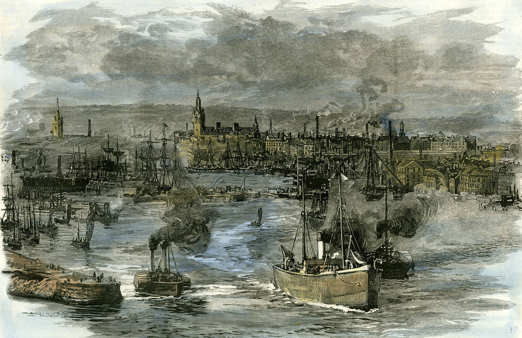 Detail of Aberdeen Victoria Docks the Port 1885 UK by Anonymous