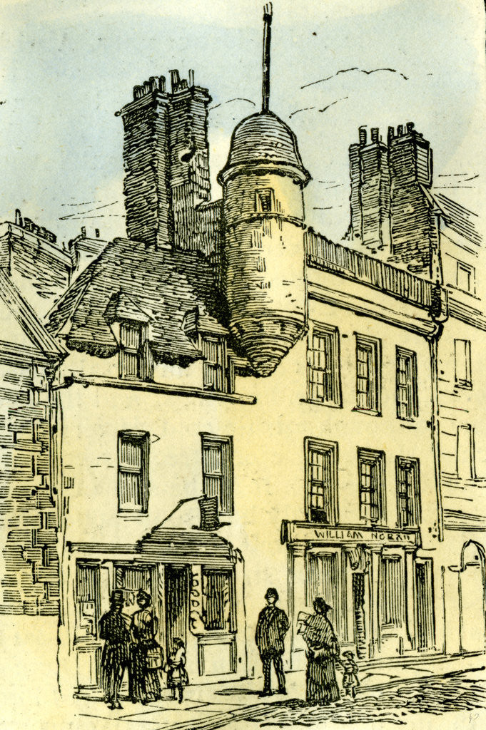 Detail of Aberdeen 1885 UK Byron's House in Broad Street by Anonymous