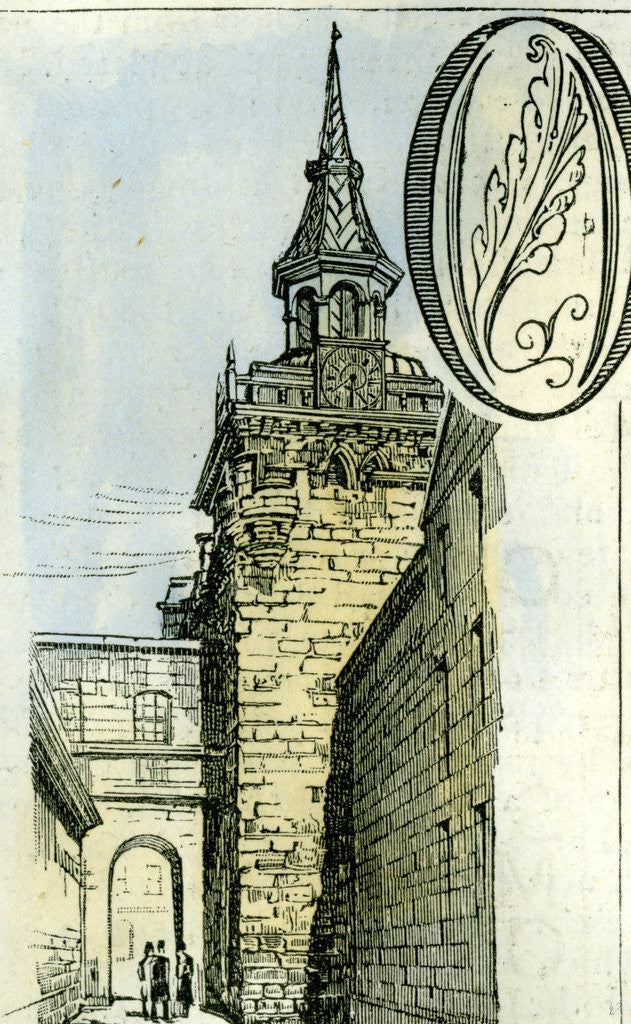 Detail of Aberdeen 1885 UKthe Old Tolbooth Tower by Anonymous