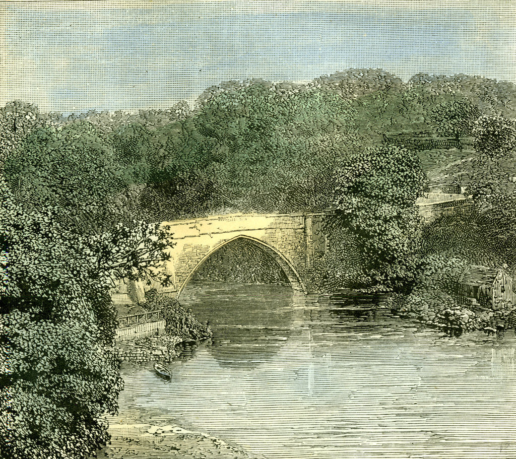 Detail of Aberdeen 1885 UK Brig O' Balgownie Across the Don by Anonymous