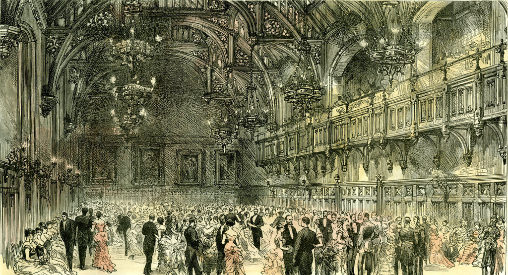 Detail of Aberdeen 1885 UK The Town and County Hall in the Municipal Buildings by Anonymous