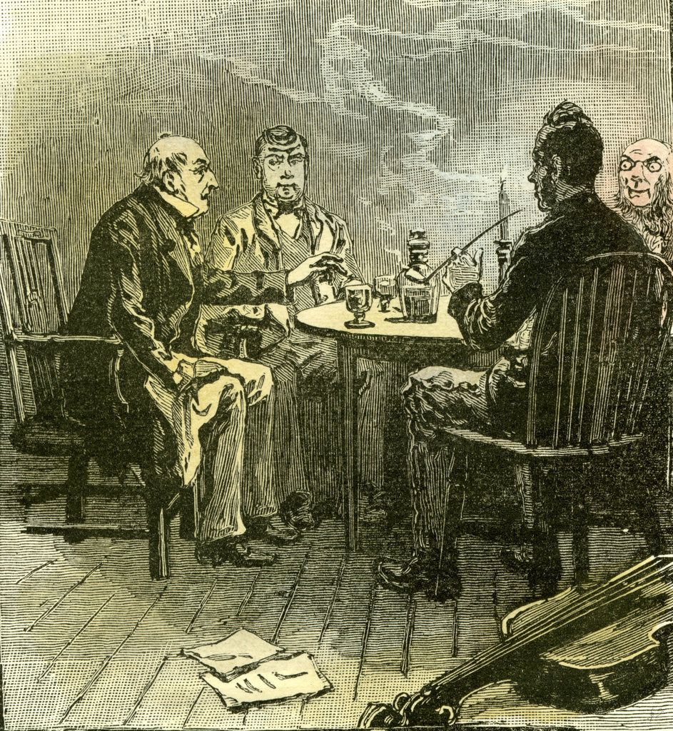 Detail of The Plot in the Bar-Parlour 1892 by Anonymous